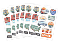 Decorative and Smelly 2 1/2" to 1/2" Stickers
