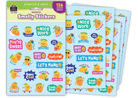 Decorative and Smelly 2 1/2" to 1/2" Stickers