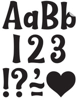 4" Decorative Self Adhesive Letters