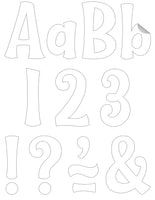 4" Decorative Self Adhesive Letters