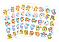 Decorative and Smelly 2 1/2" to 1/2" Stickers