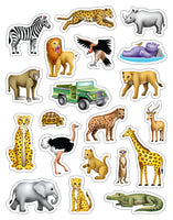 Decorative and Smelly 2 1/2" to 1/2" Stickers