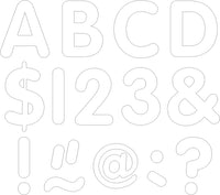 2" Classic Letters with Numbers, and Spanish Accents