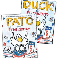 Duck For President English & Spanish Set of 2-Hardcover B