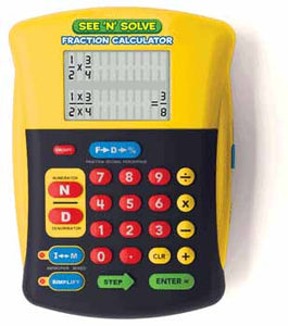 See 'n' Solve Fraction Calculator Class Pack of 6