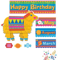 Happy Birthday Pinatas Bulletin Board Set