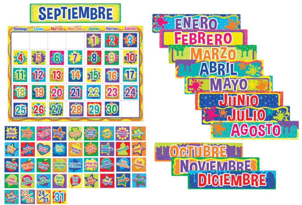 Calendar Bulletin Board - Spanish