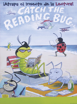 Catch the Reading Bug Spanish/English Poster