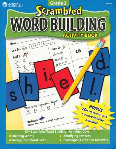 Scrambled Word Building Activity Book Gr. 2