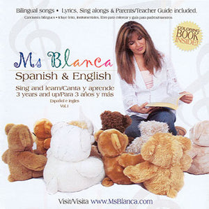 Ms. Blanca Sing & Learn Spanish & English CD