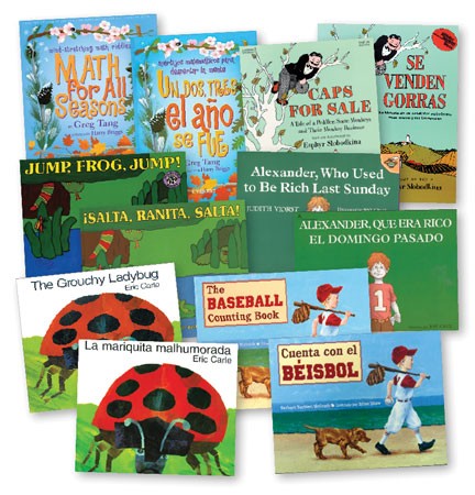 Math Literature Book Set in English and Spanish