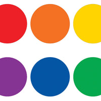 Colorful Circle Carpet Markers 7"