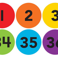 Numbers Carpet Markers 4"