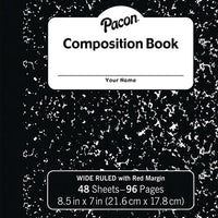 Composition Book Black Marble Case/144