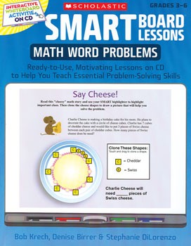 SMART Board Lessons: Math Word Problems Book & CD