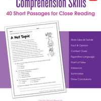 Comprehension Skills: 40 Short Pass/Close Rdg Gr 6