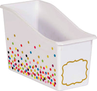Plastic Book Bins - Confetti