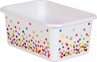 Small Cubby Storage Bins Confetti