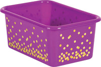 Small Cubby Storage Bins Confetti