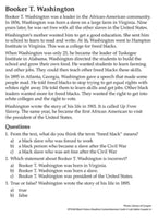 Reading Comprehension Social Studies Cards: Black History