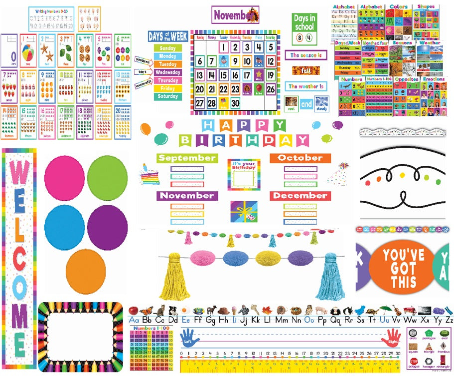Colorful Classroom Decoration Kit