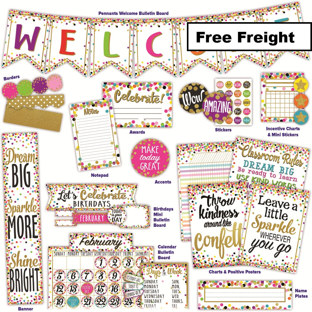 Confetti Classroom Collection by Teacher Created Resources