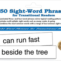 50 Sight Word Phrases 8" x 2"