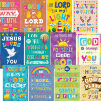 Bible Verses Small Poster Pack 11' x 15" (12 Posters)