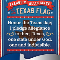 Texas Pledge of Allegiance Chart 17" X 22"