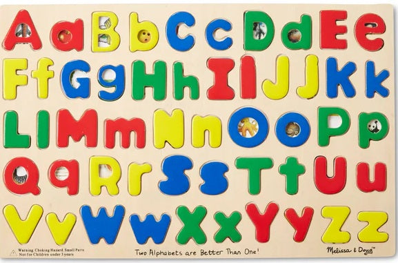 Upper & Lower Case Alphabet Wooden Puzzle