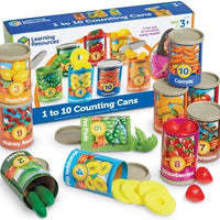 1 to 10 Counting Cans