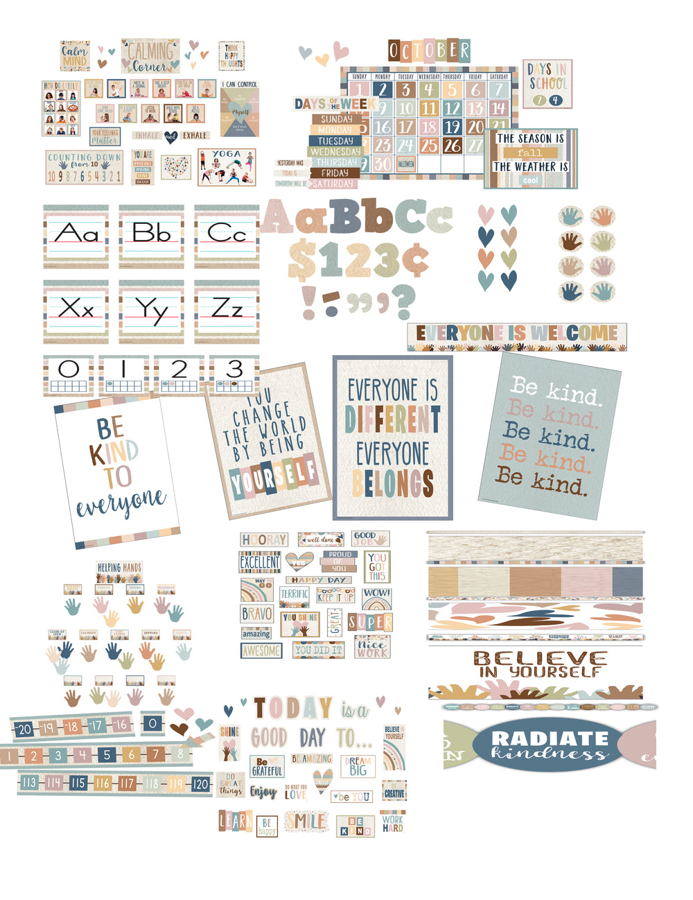Everyone is Welcome Classroom Decor Kit