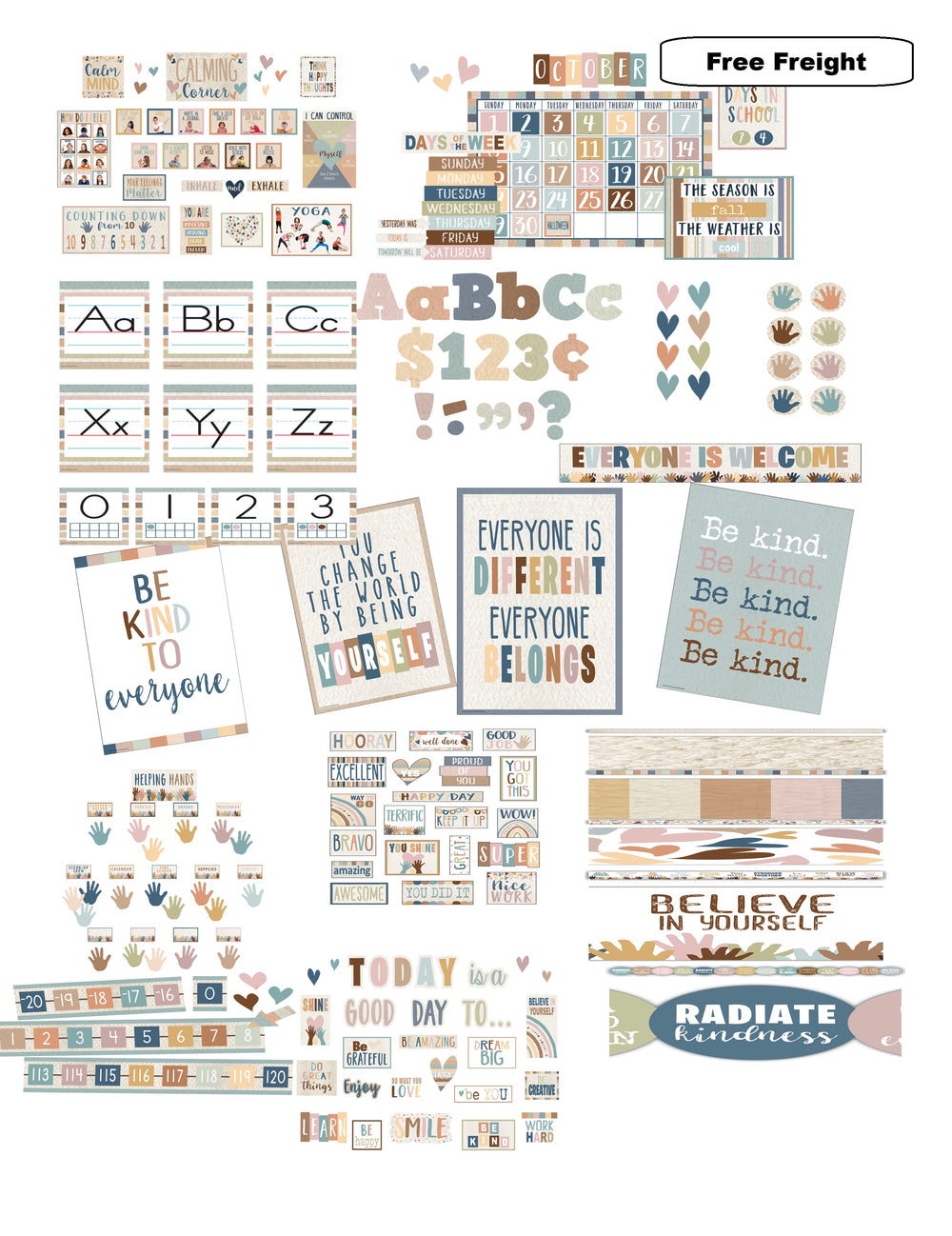 Everyone is Welcome Classroom Decor Kit