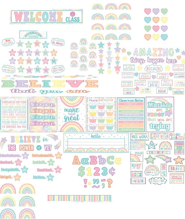 Pastel Pop Classroom Decor Kit
