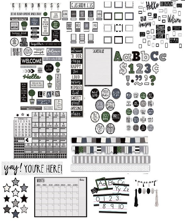 Modern Farmhouse Deluxe Classroom Decor Kit