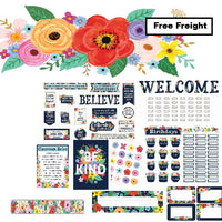 Wildflower Deluxe Classroom Decor Kit