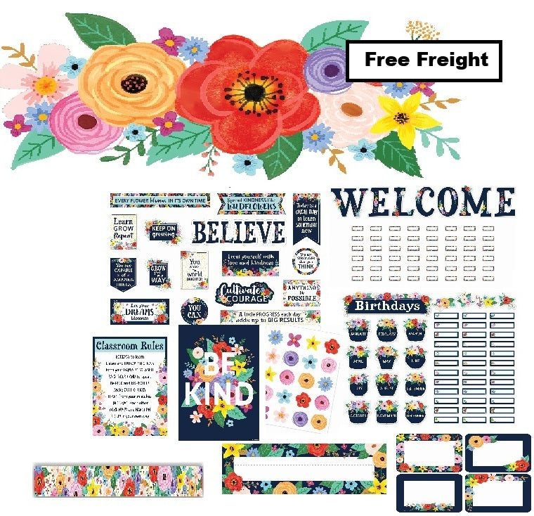 Wildflower Deluxe Classroom Decor Kit