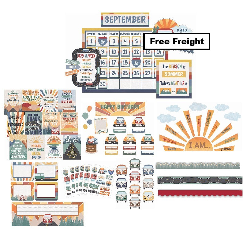 Moving Mountain Road Trip Deluxe Classroom Decor Kit