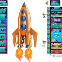 Spaceship Welcome Bulletin Board Set