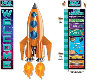 Spaceship Welcome Bulletin Board Set