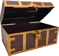 Treasure Chest with Lock and Key
