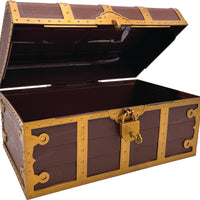 Treasure Chest with Lock and Key