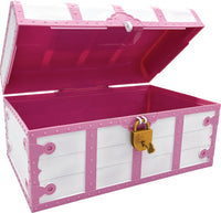 Treasure Chest with Lock and Key
