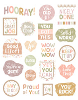 Decorative 2 1/2" to 1/2" Stickers
