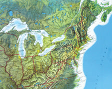 UNITED STATES RELIEF MAP