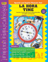 Time / La Hora Theme Unit Bilingual (English/Spanish)