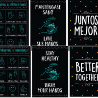 Staying Healthy Poster Spanish Set (5)
