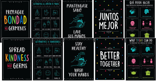 Staying Healthy Poster Spanish Set (5)