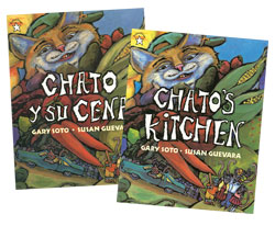 Chato's Kitchen English & Spanish 2-Paperback Book
