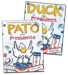 Duck For President English & Spanish Set of 2-Hardcover B